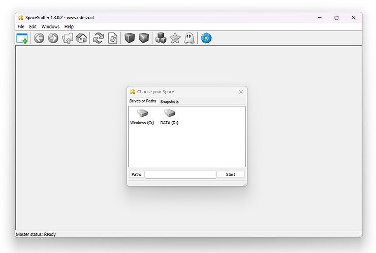 스페이스스나이퍼-드라이브-선택하기