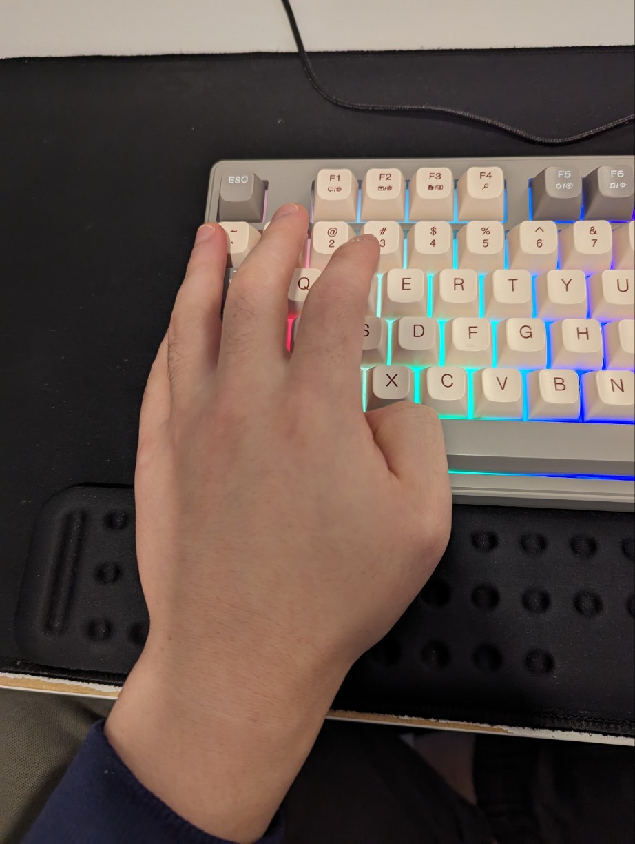 keyboard position