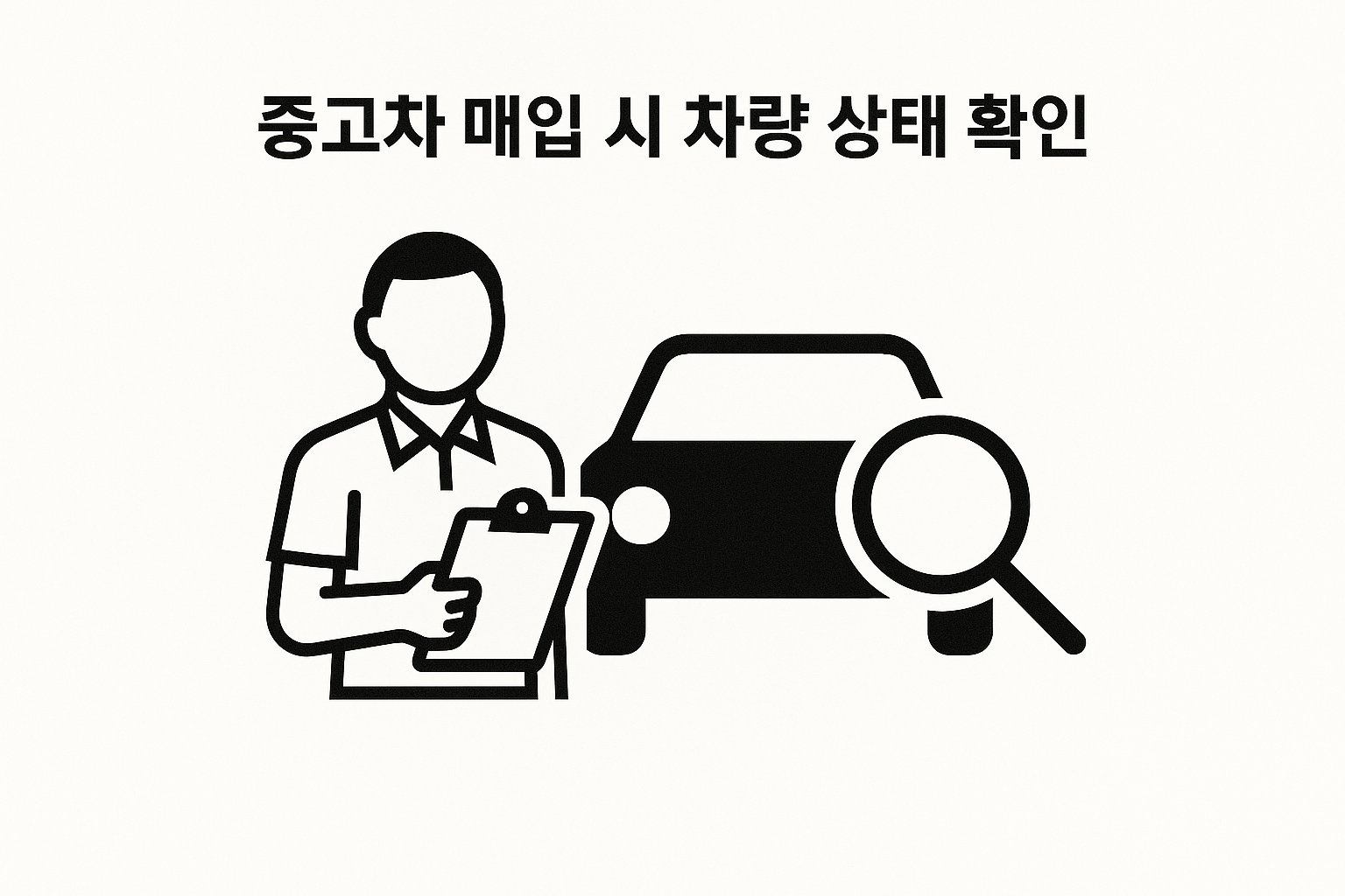 중고차 매입 시 차량 상태 확인 요령 🚗