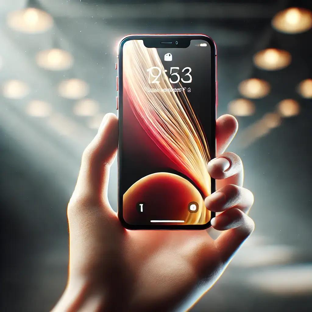 아이폰 SE4를 손에 들고 있는 모습