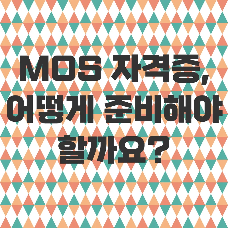 MOS자격증 취득_2