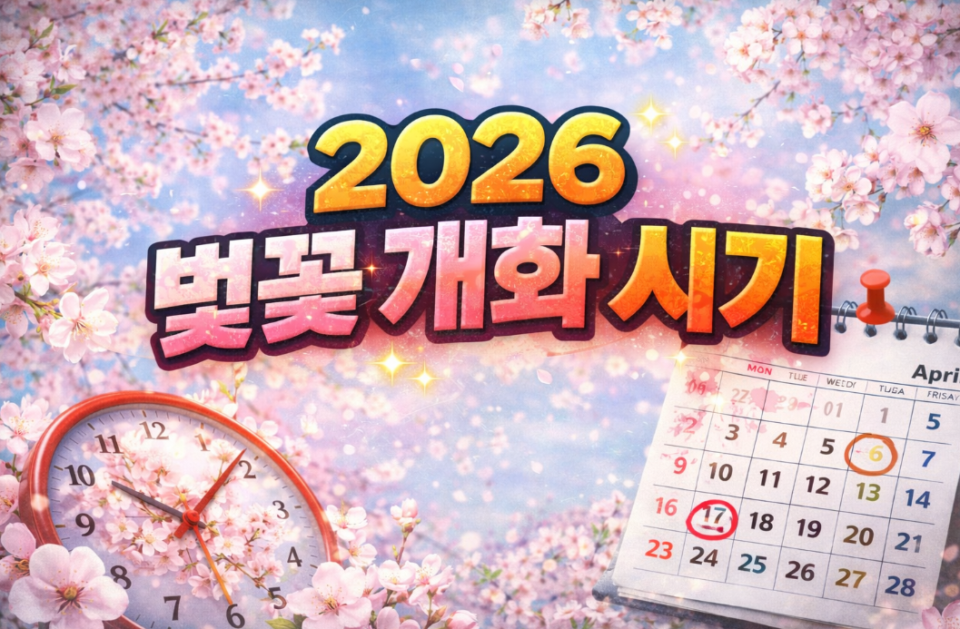 2026 벚꽃 개화 시기