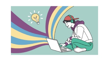 노특북으로 청년도약계좌를 신청하는 모습