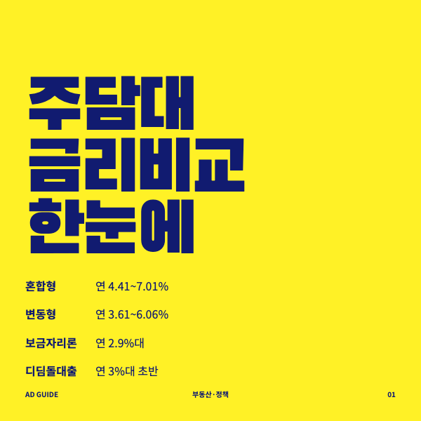 주택담보대출 금리비교