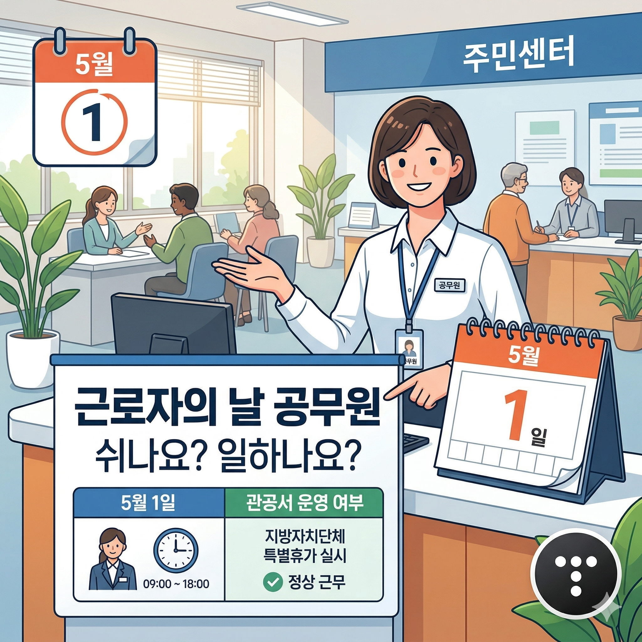 근로자의 날 공무원 휴무 여부와 기관별 운영 완벽 정리