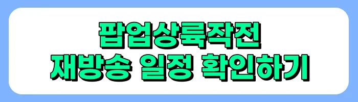 신개념 해외 맛집 프로젝트 팝업상륙작전 출연진, 방송시간, 재방송 일정 소개