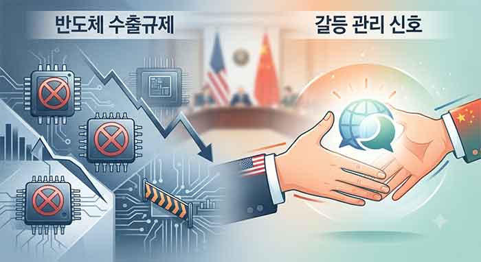 서로악수하는 그림을로 표현.
