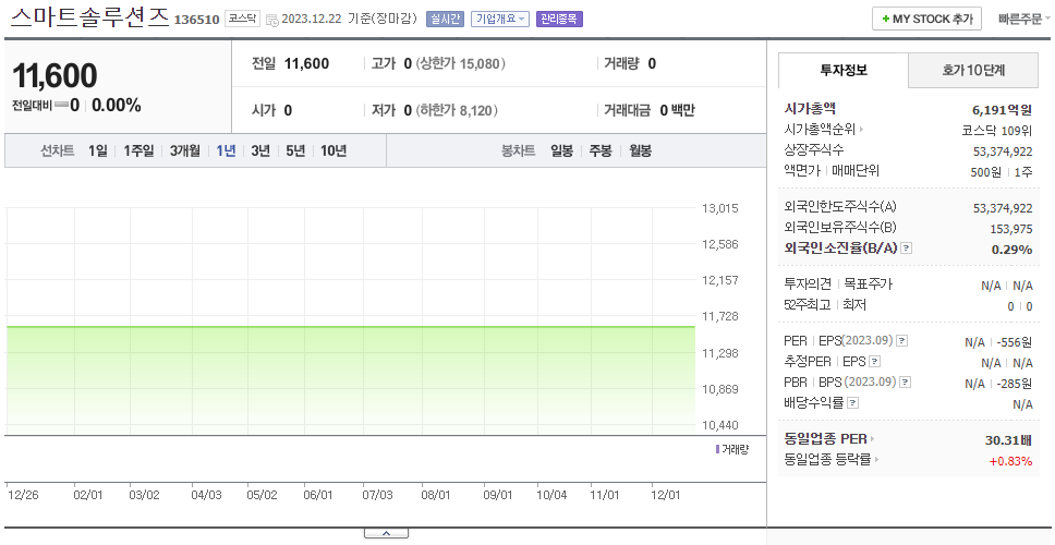 스마트솔루션즈_주가