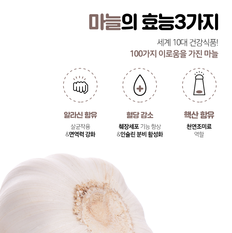 마늘 효능 3가지