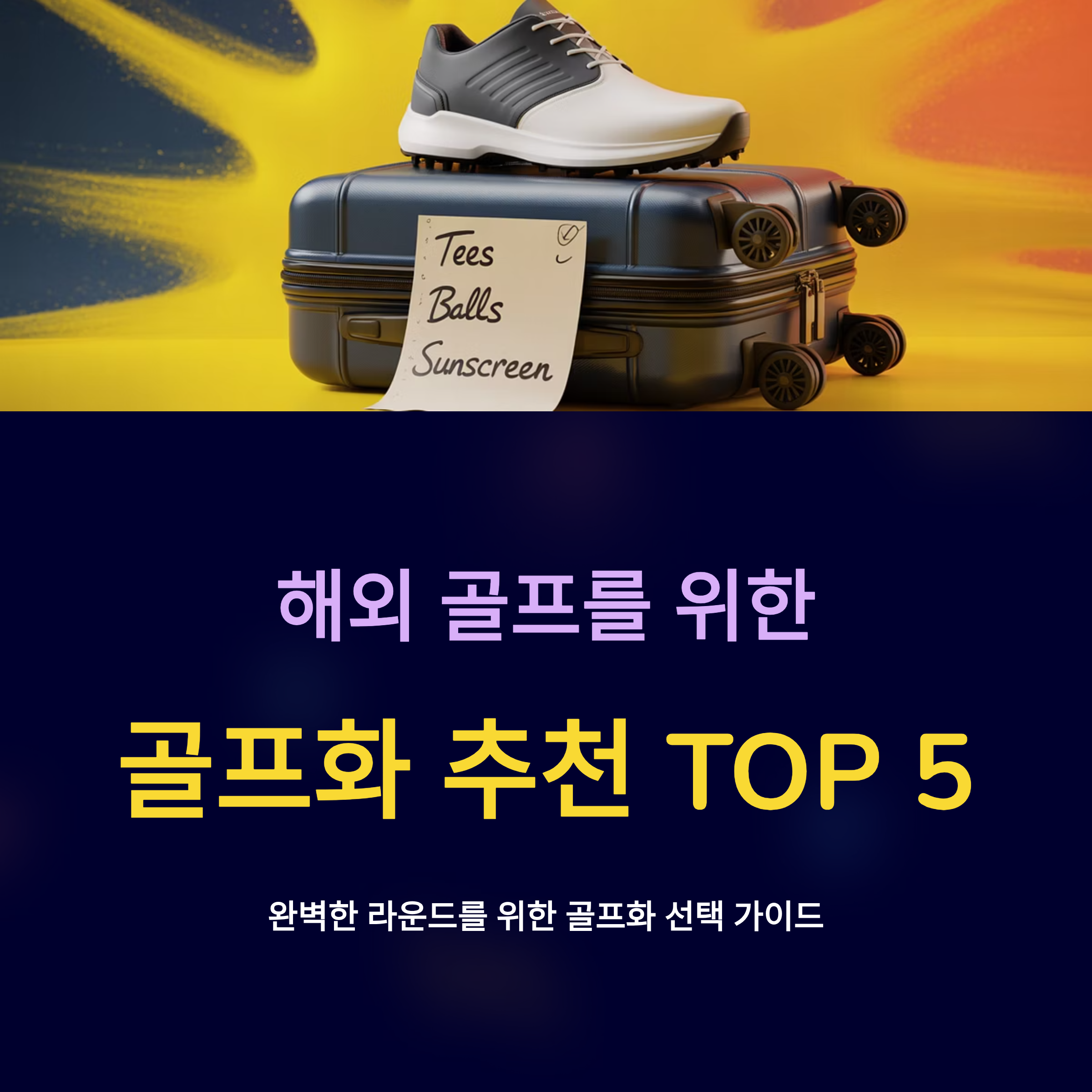 해외 골프장에서도 인기 있는 골프화