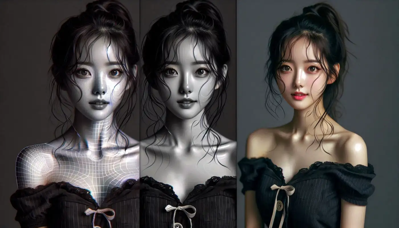 미드저니-사용법을-알아보는-여성의-모습