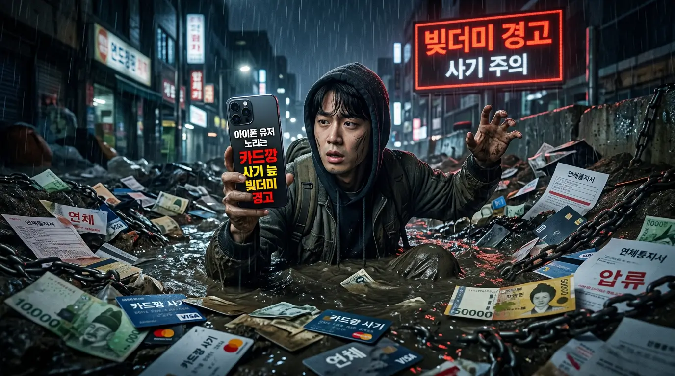 아이폰 유저 노리는 불법 카드깡 사기 늪 빚더미 경고