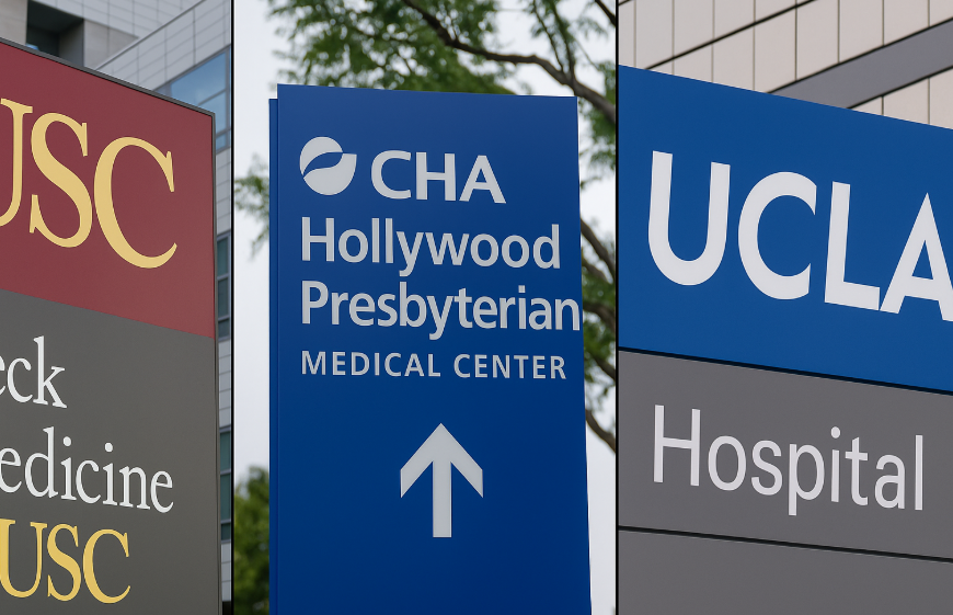 USC, 차병원, UCLA 병원 로고 이미지