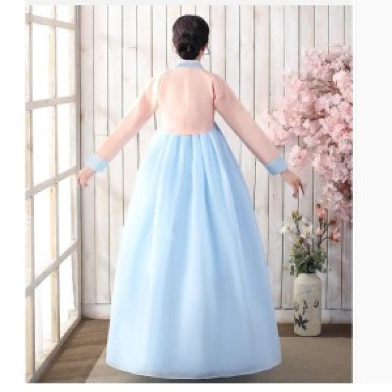 여자 봄 전통 원피스 한국무용 의상 공연 한복 gh4