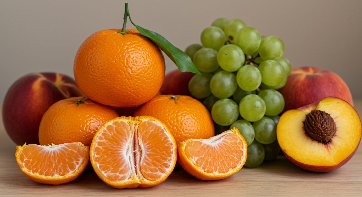 국민 과일의 반전 매력:귤 ,포도,복숭아