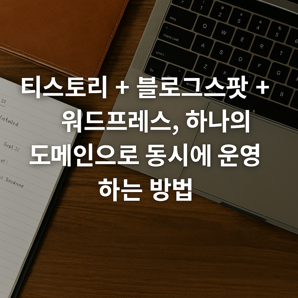 티스토리 + 블로그스팟 + 워드프레스, 하나의 도메인으로 동시에 운영하는 방법