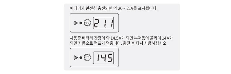 배터리 잔량 표시