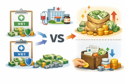 실손보험 중복가입 구조와 보상 방식 흐름도14