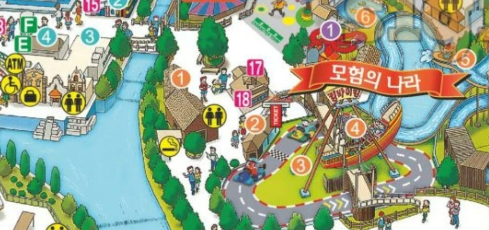 모험의 나라 인근 흡연실 사진