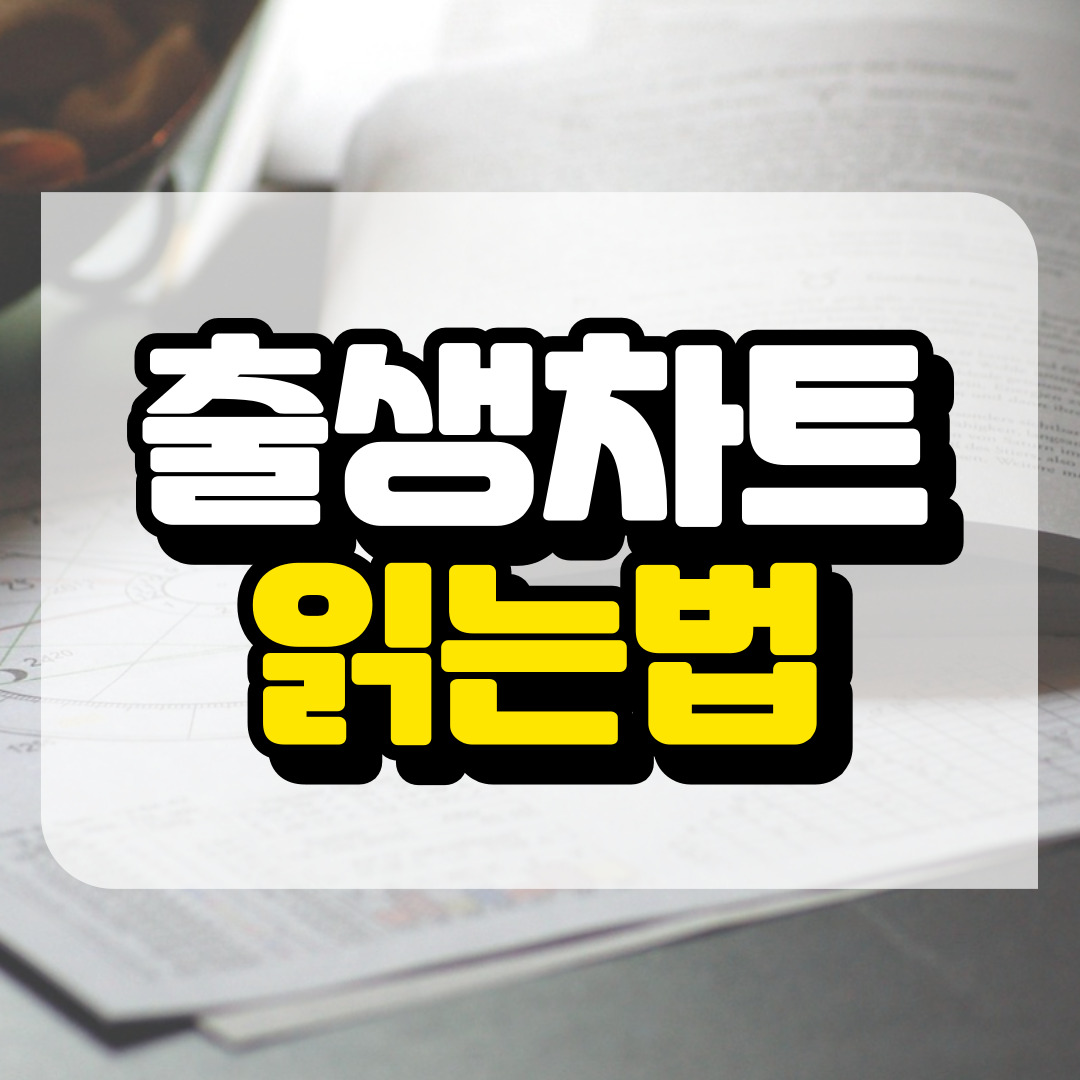 출생차트 읽는법과 관련된 사진