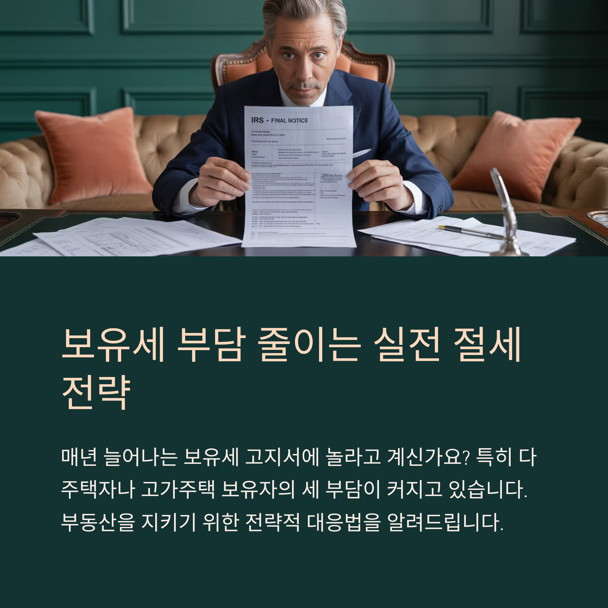 보유세 부담 줄이는 실전 절세 전략