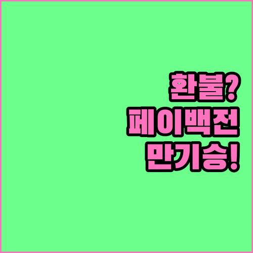 기후동행카드 환불, 페이백 기간엔 만..