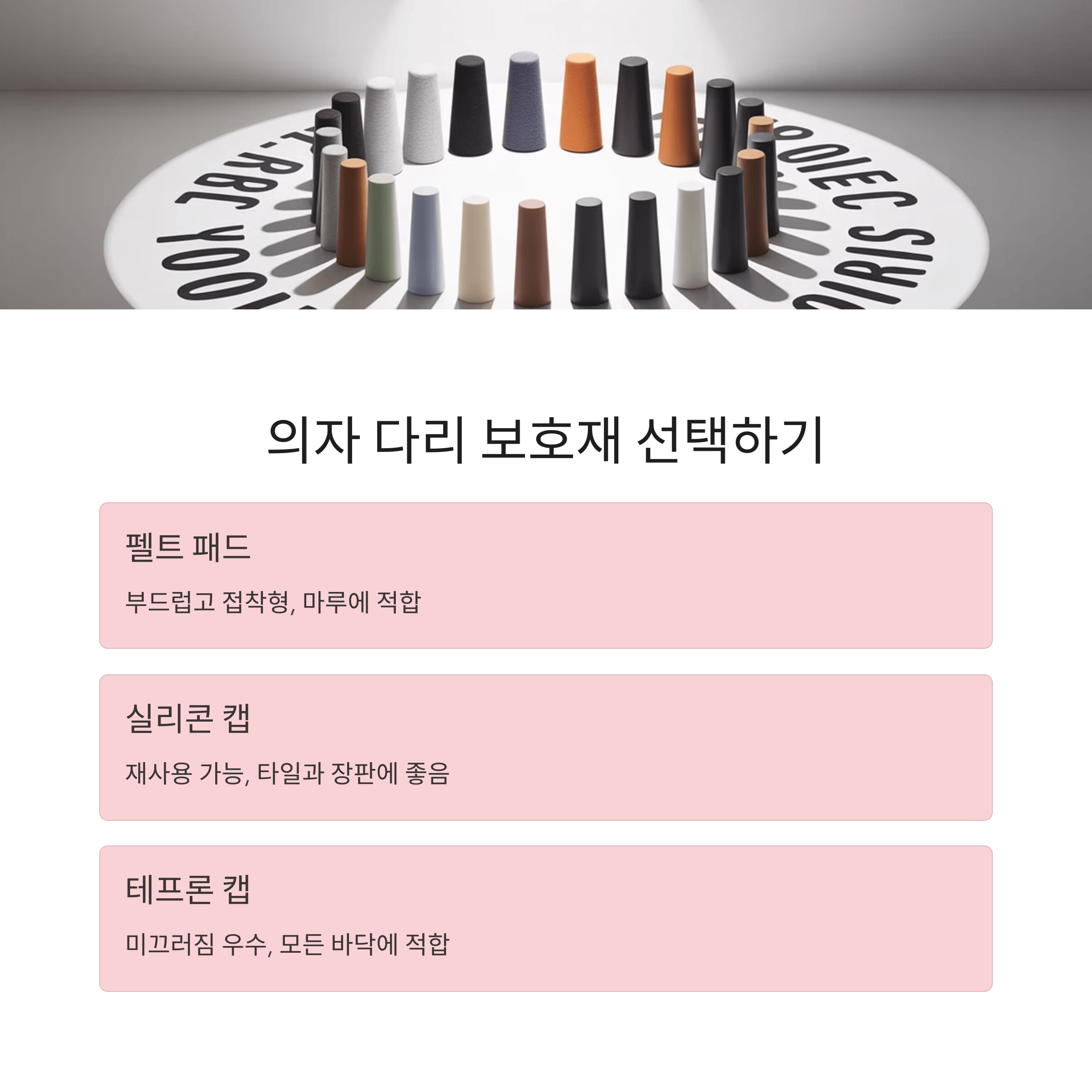 식탁의자 긁힘 소음 완벽 해결법