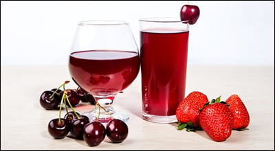 타트체리 주스&amp;#44; 딸기 주스