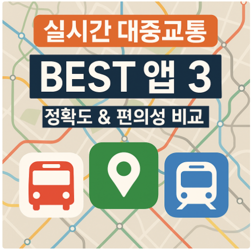 실시간 대중교통 교통정보 확인 앱 BEST 3 &ndash; 정확도 &amp; 편의성 비교