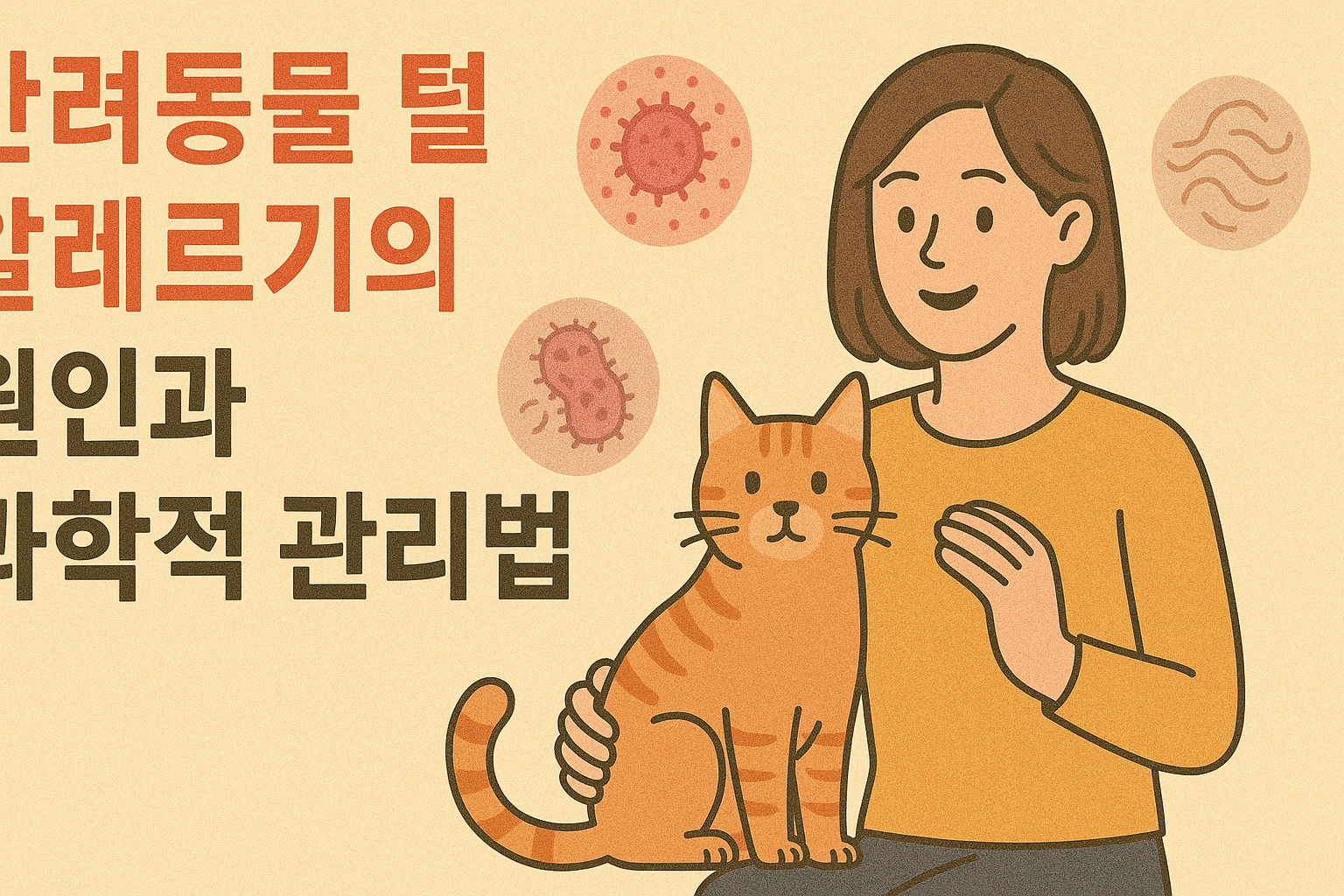 반려동물 털 알레르기의 원인과 과학적 관리법