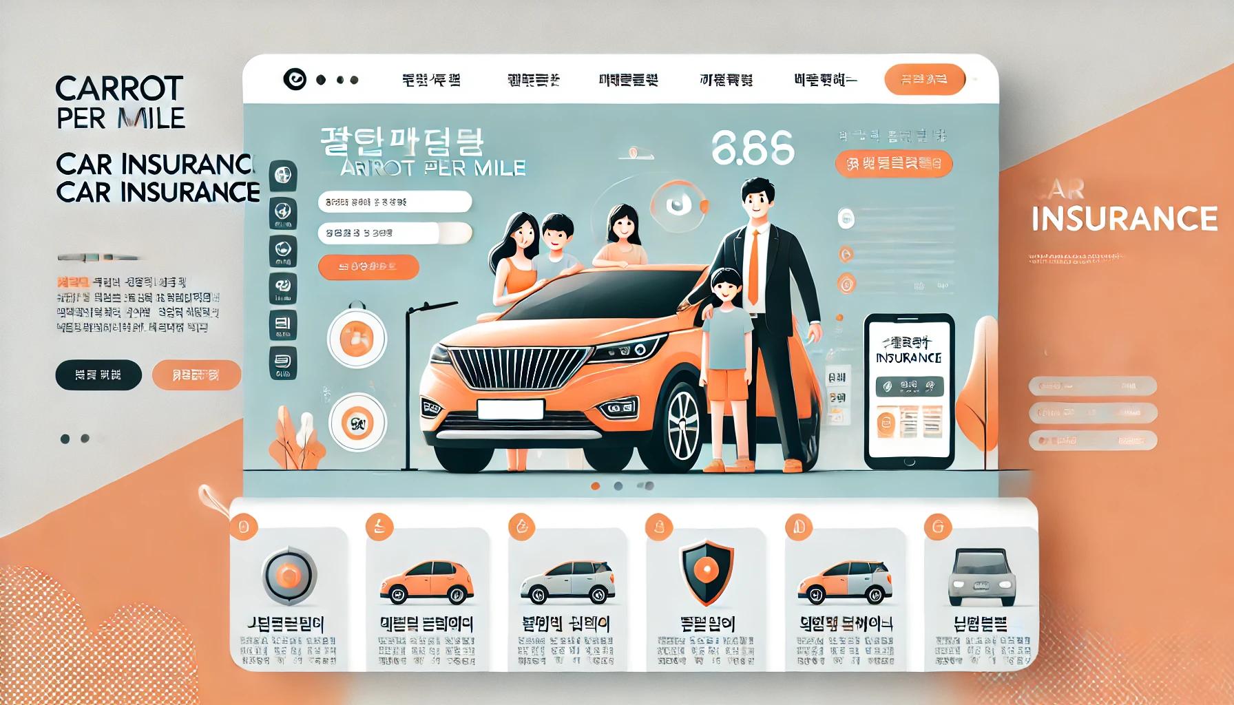 캐롯 퍼마일 자동차보험 홈페이지