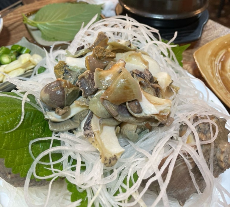 간이횟집 소라찜