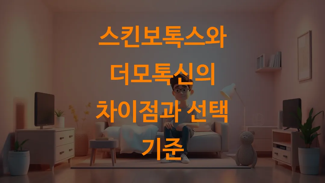 스킨보톡스와 더모톡신의 차이점과 선택 기준