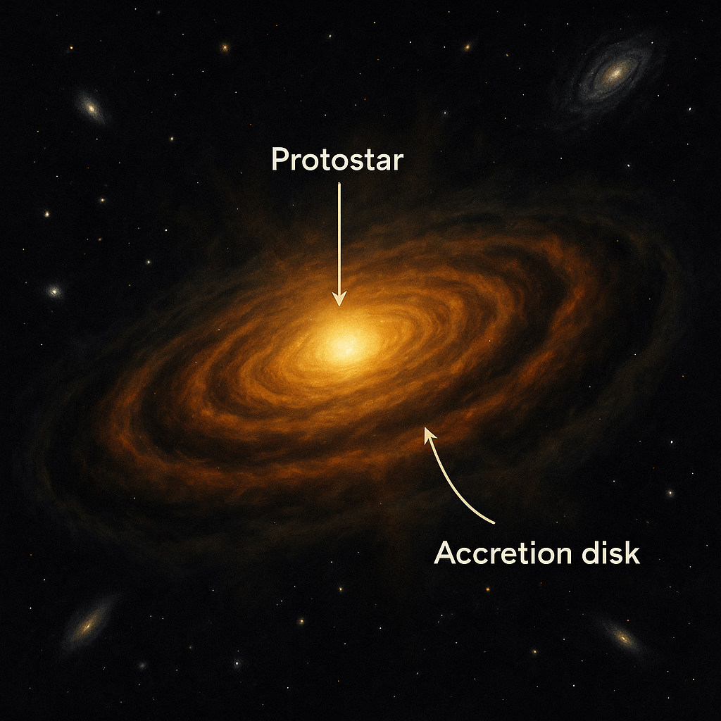 우주공간속 최초의 별