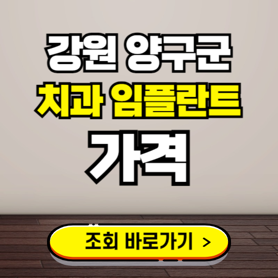 양구군 임플란트 가격 진료 비용 확인하는 곳 ❘ 치과 추천