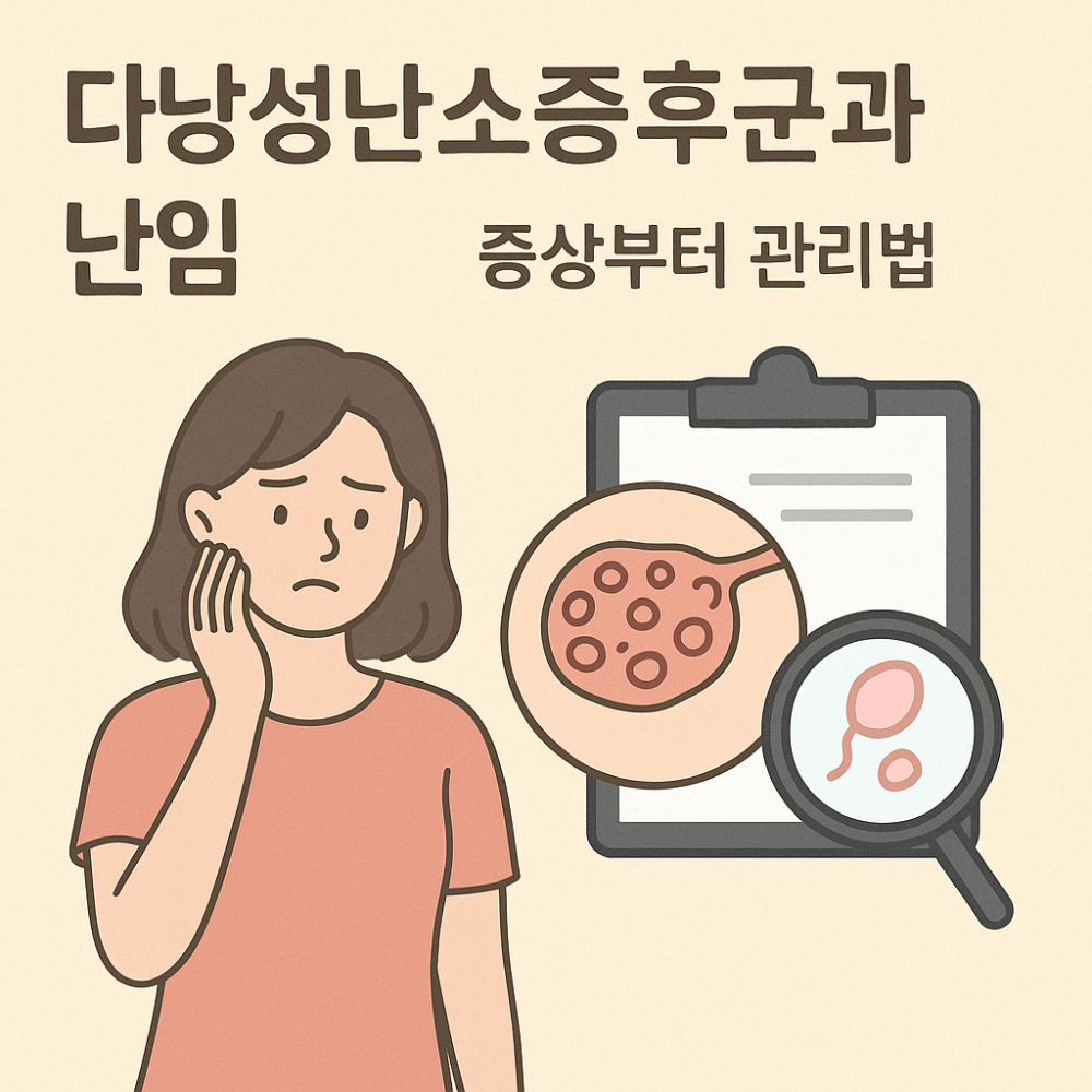 다낭성난소증후군과 난임 인포그래픽