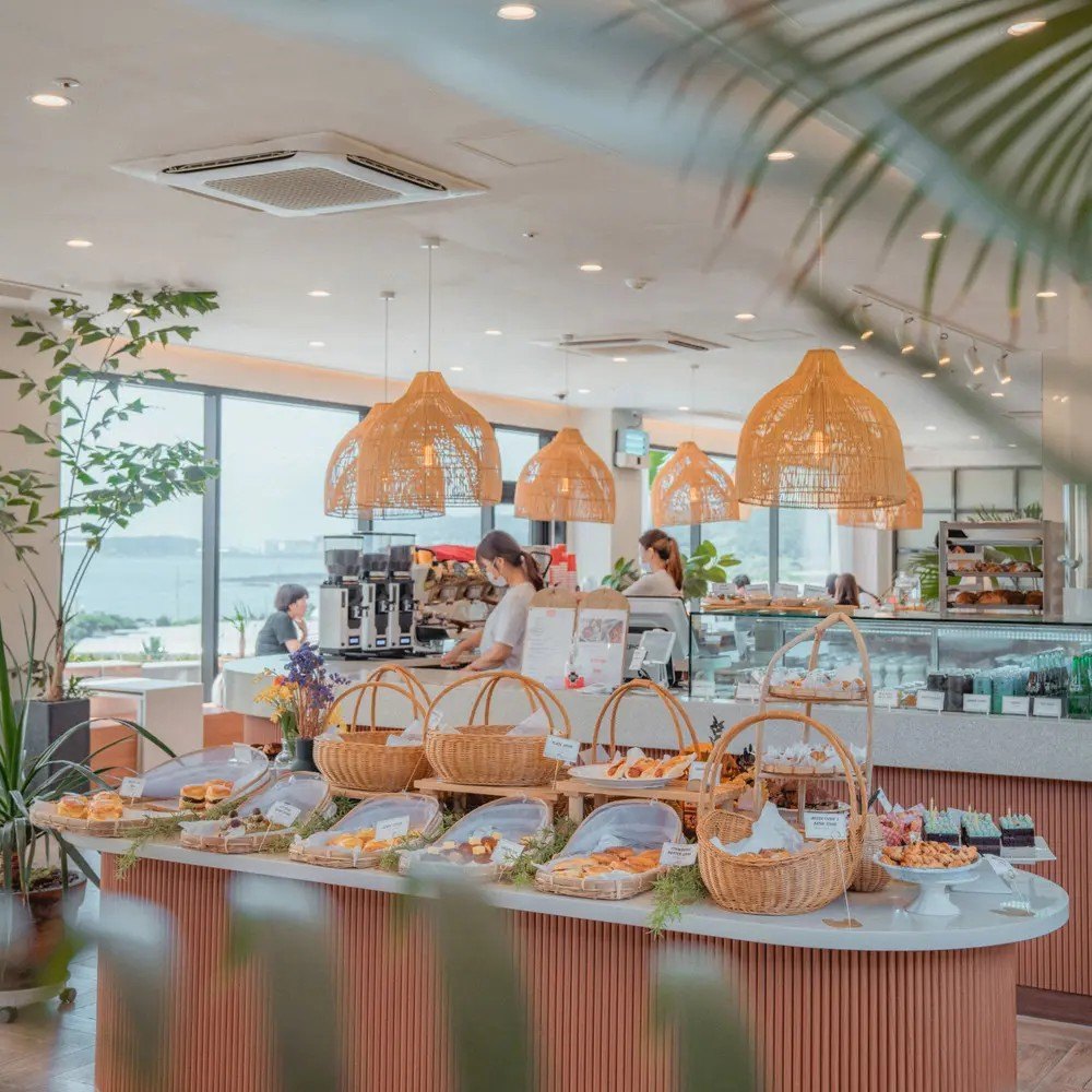 Boraed Bakers 店里的面包陈列