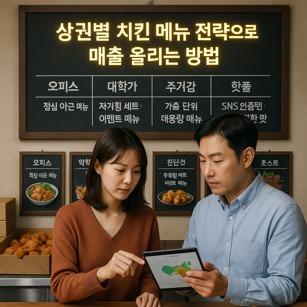 상권별 치킨 메뉴 전략으로 매출 올리는 방법