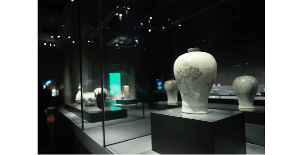 국립중앙박물관 내부의 전통물 전시