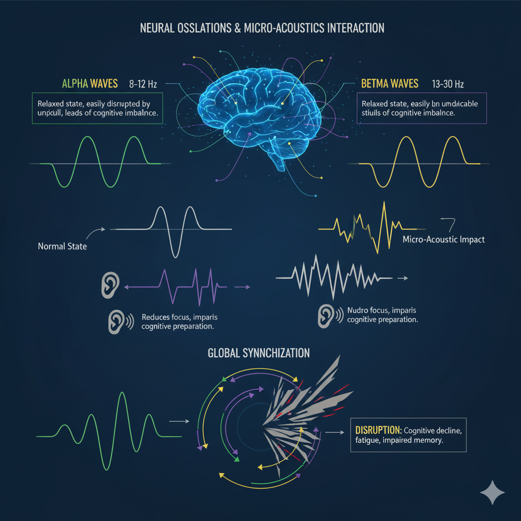 뇌파 변화와 미시음 분석 이미지