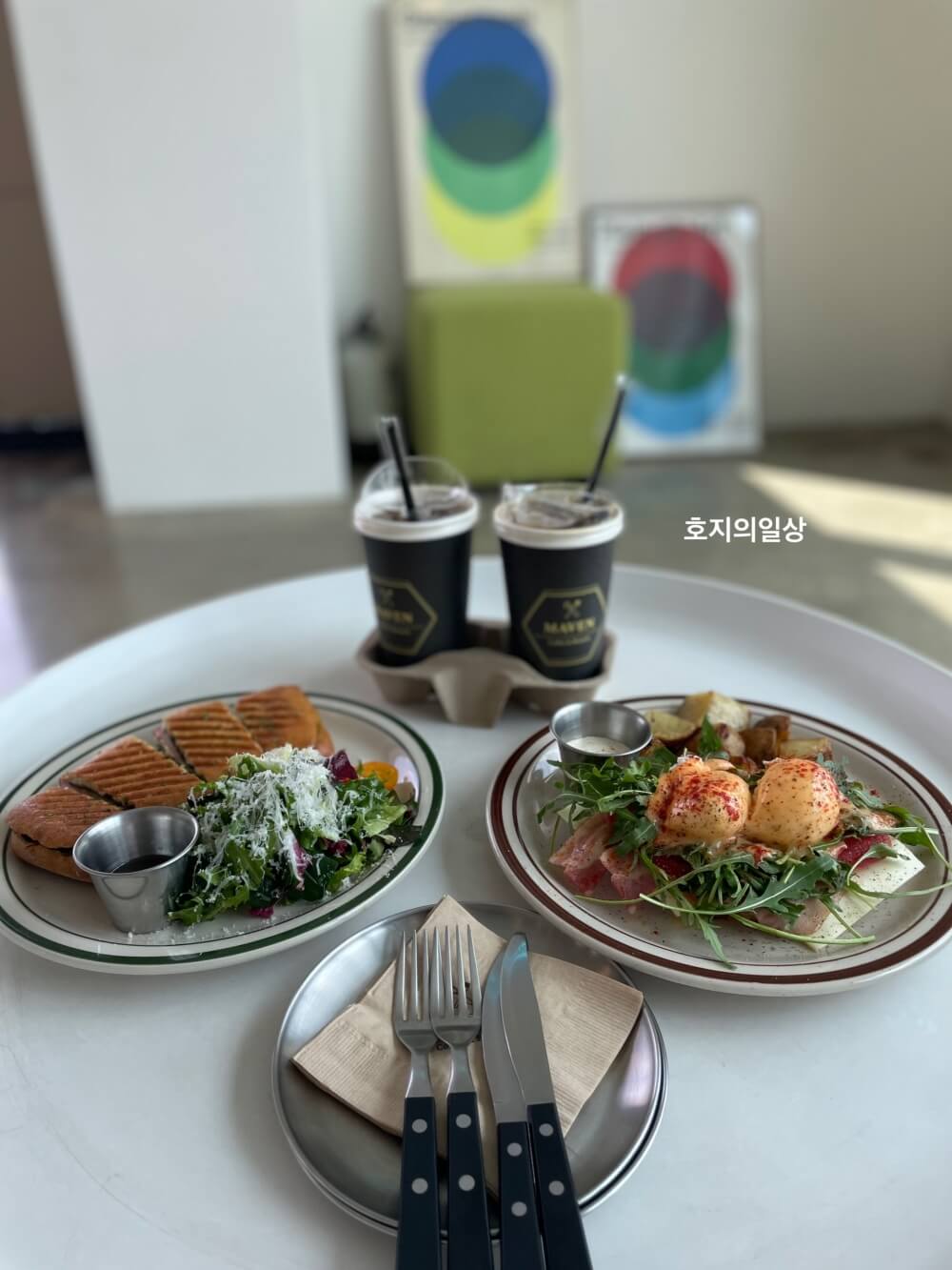 수원 브런치 맛집 카페 메이븐 - 주만한 메뉴들