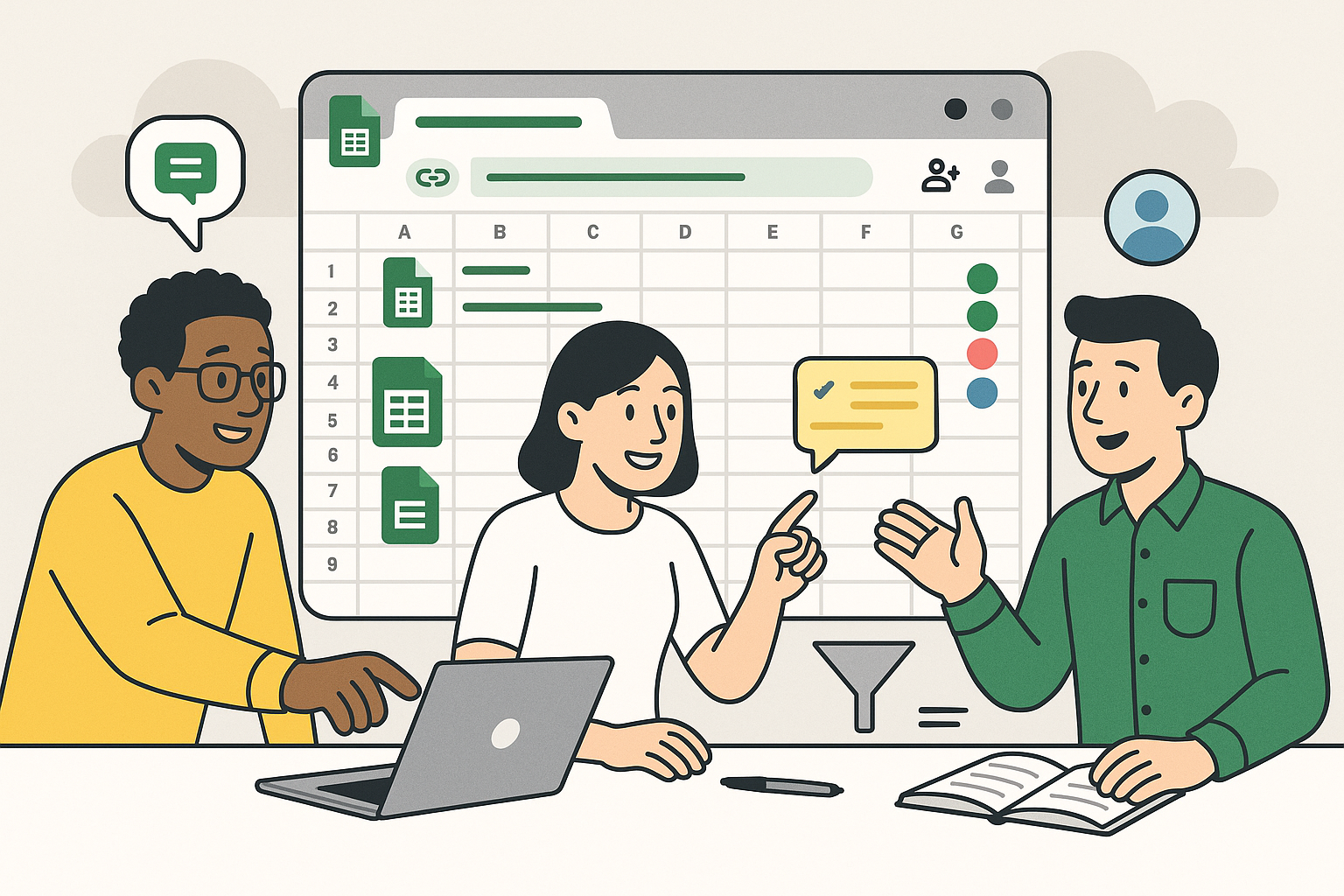 구글 시트 공유·협업하는 방법 사진