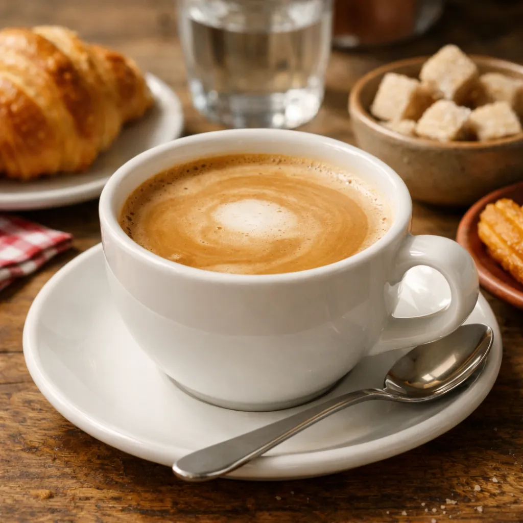 카페 콘 레체 (스페인 커피, 라떼 차이, 집에서 만들기)