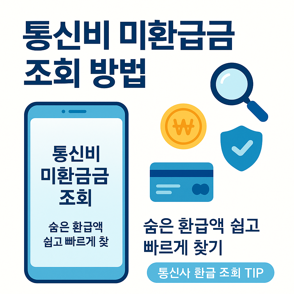 통신비 미환급금 조회 방법