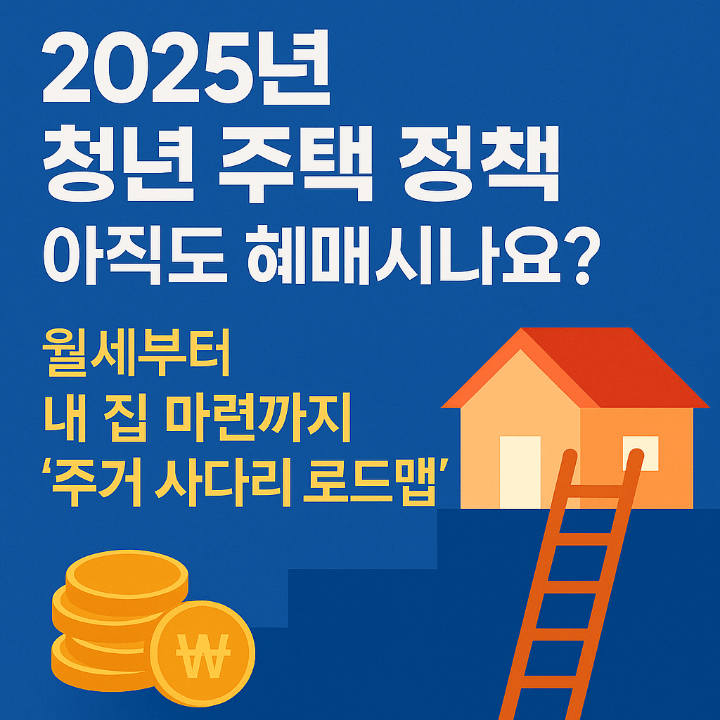2025년 청년 주택 정책, 아직도 헤매시나요? 월세부터 내 집 마련까지 '주거 사다리 로드맵'