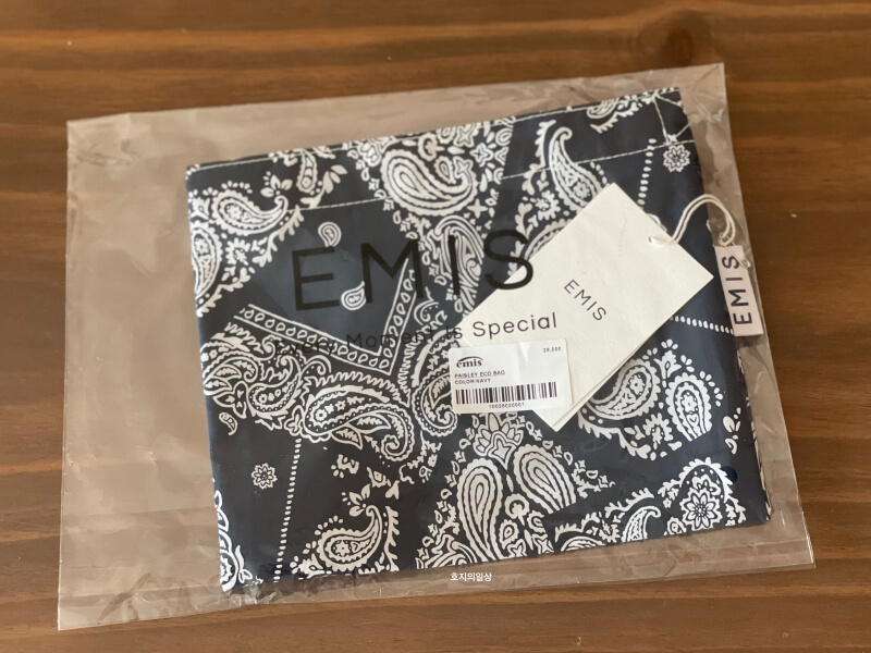 EMIS 이미스 페이즐리 에코백 - 새 제품 모습