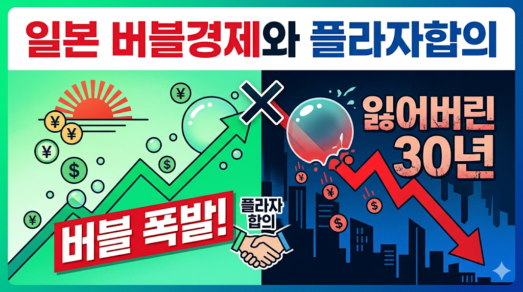 일본 버블경제와 플라자 합의에 대한 역사