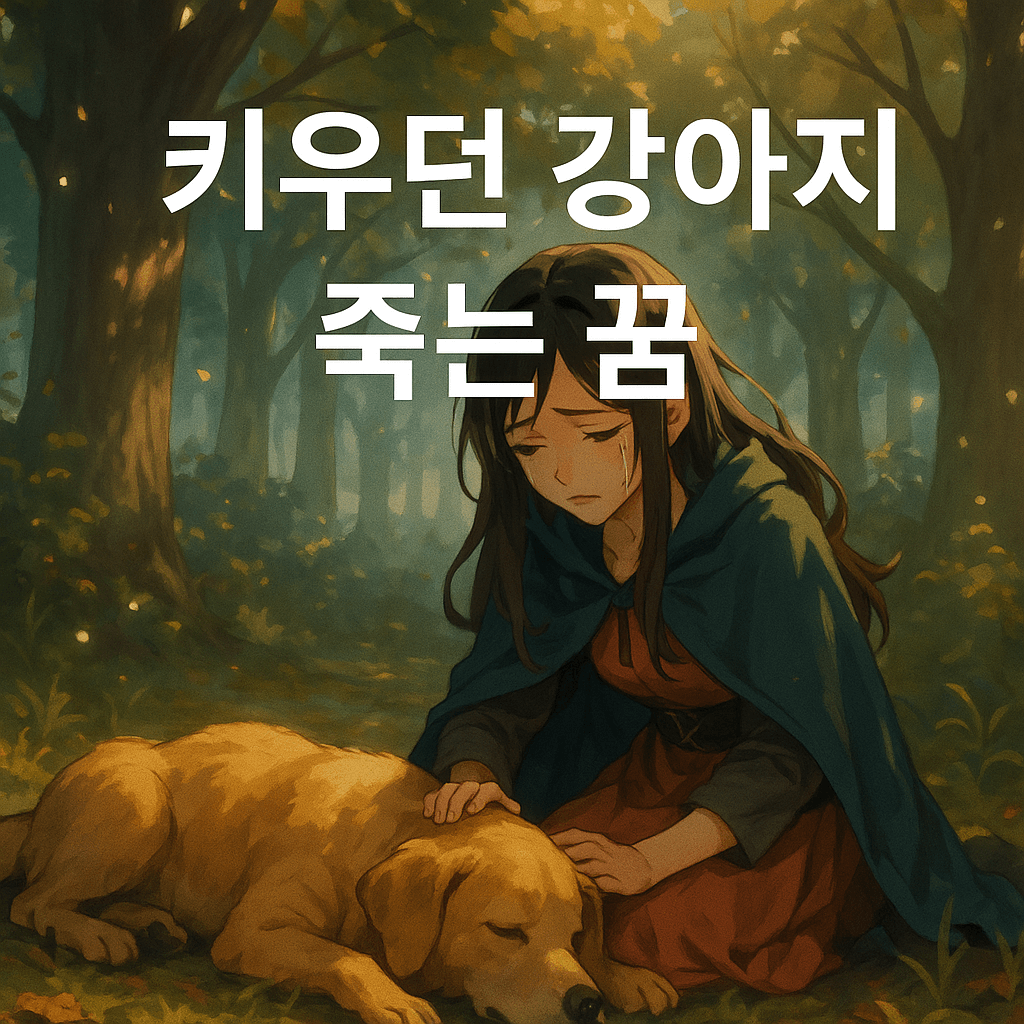 키우던 강아지 죽는 꿈