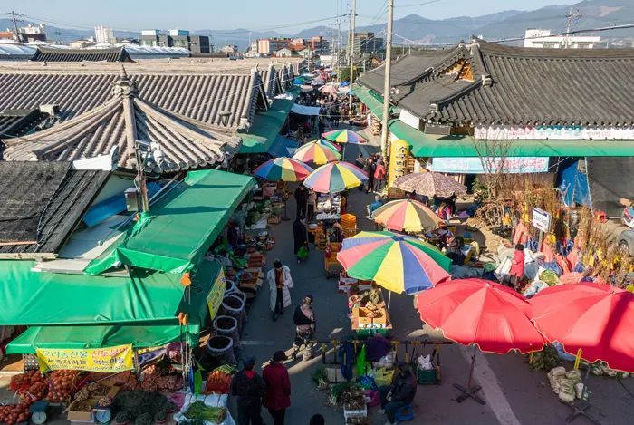 구례 5일장 전경 이미지