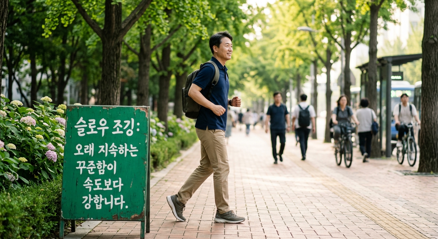 슬로우 조깅: 오래 지속하는 꾸준함이 속도보다 강합니다.